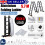 5.7M 14 in 1 Multi Purpose Aluminium Folding Ladder w/2 Platform 1