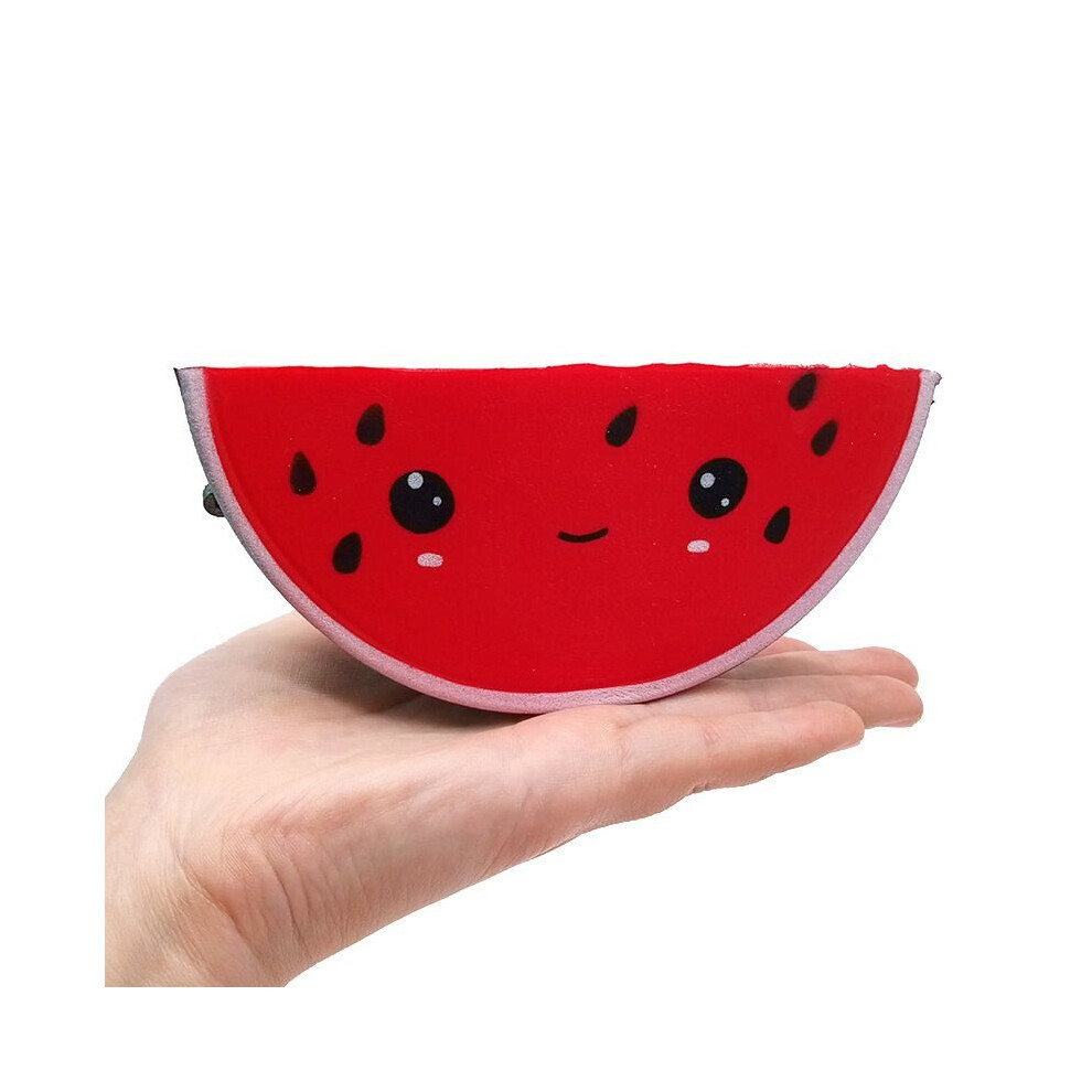(Small Watermelon 15*8Cm) Jumbo Super Giant Soft Squishy Watermelon Strawberry Slow Rising Squeeze Orange