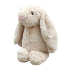 (Beige, 25cm) 40CM Cute Bunny Soft Plush Toy Rabbit Stuffed Animal Baby Kids Gift Animals Doll