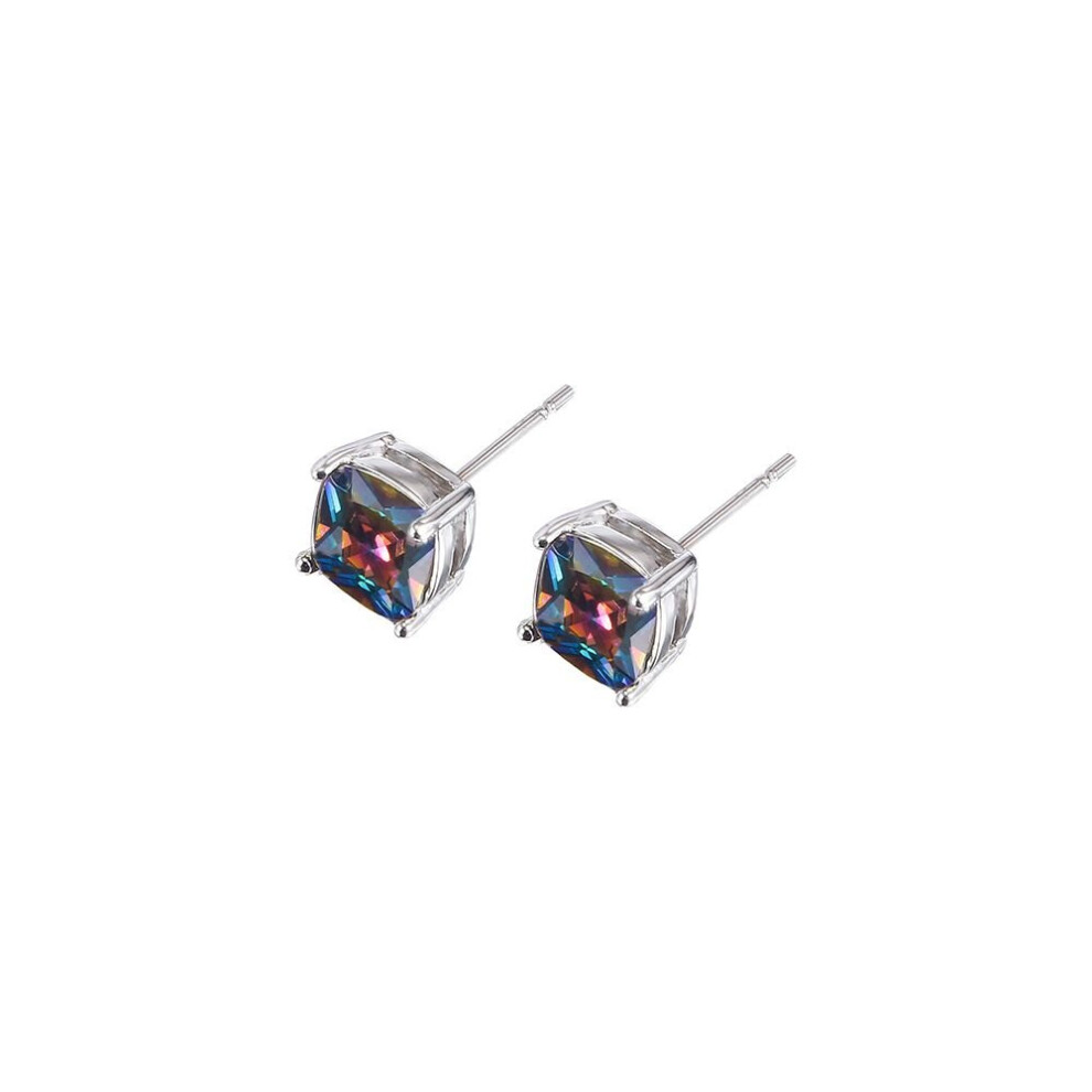 Small Square Stud Earrings Fashion Earings Cube Zicon Cute Jewelry For women
