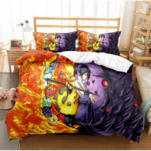 (Pattern 08, King) Naruto Bedding Single Double King Duvet Cover NEW