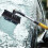 (Yellow) Heavy Car Van Soft Grip Ice Scraper & Snow Brush 3
