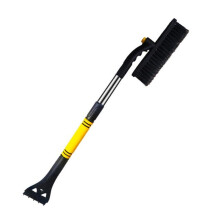 (Yellow) Heavy Car Van Soft Grip Ice Scraper & Snow Brush