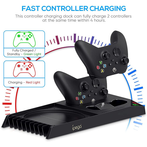 Xbox Series X Cooling Fan and Dual Controller Charging Station 1