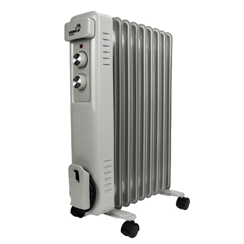 OIL Filled Radiator Heater 9 Fin Electric 2000W FreeStanding Portable Radiator