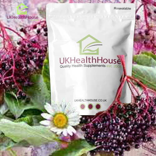 Elderberry Sambucus 5:1 Extract 1000mg 60 Tablets - Immune System 2