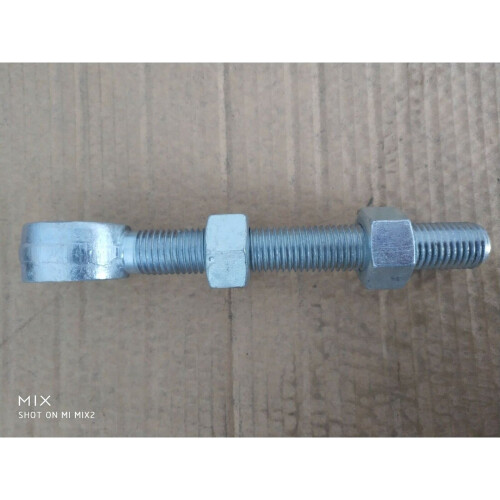 Galvanised 25mm Hole Adjustable Gate Hinge Gate Eye 150mm long 1