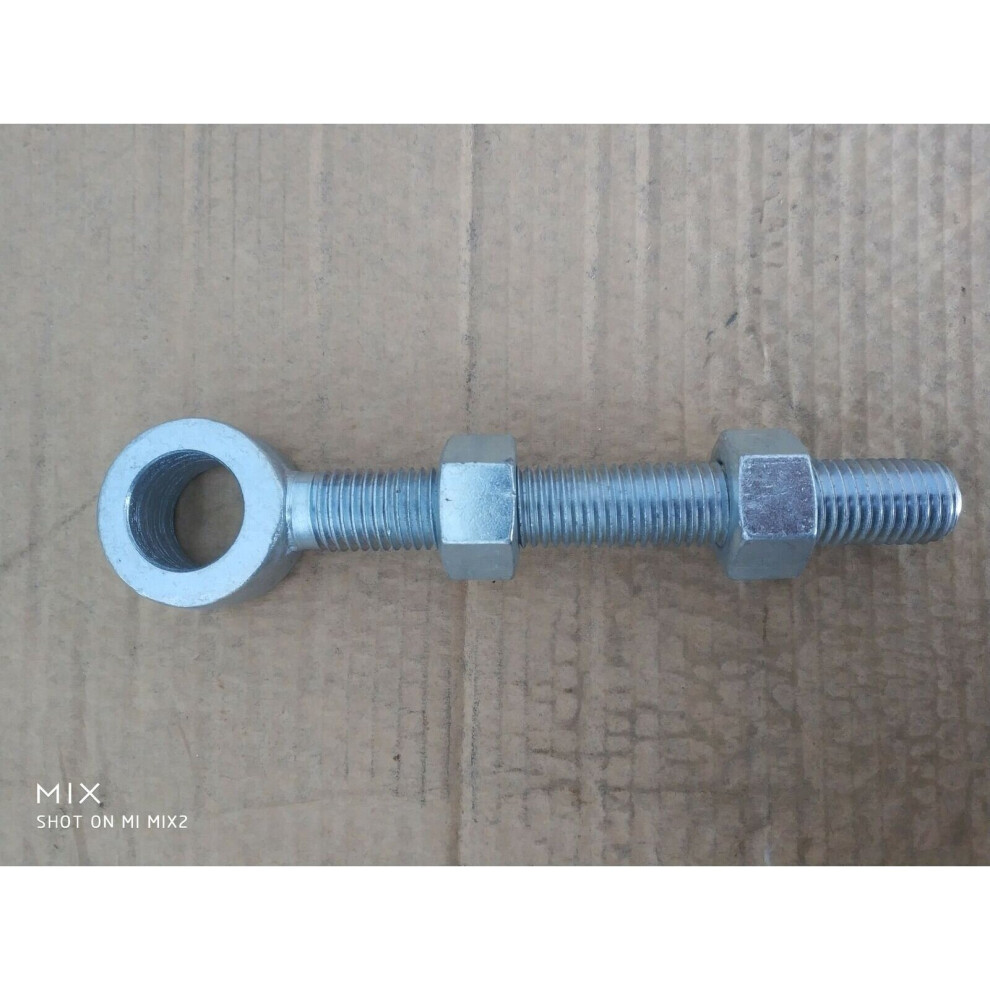 Galvanised 25mm Hole Adjustable Gate Hinge Gate Eye 150mm long