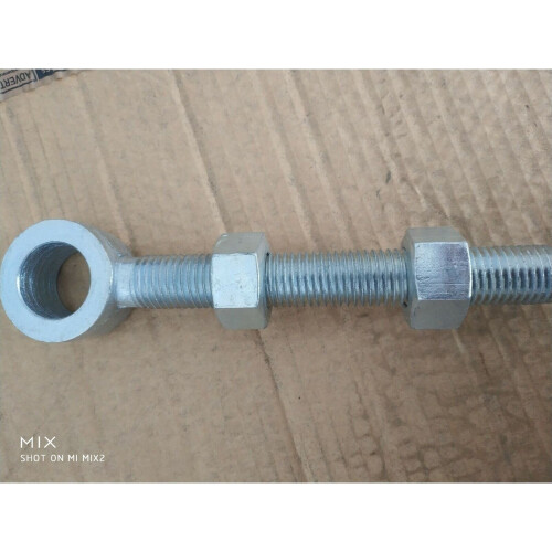 Galvanised 25mm Hole Adjustable Gate Hinge Gate Eye 150mm long 2