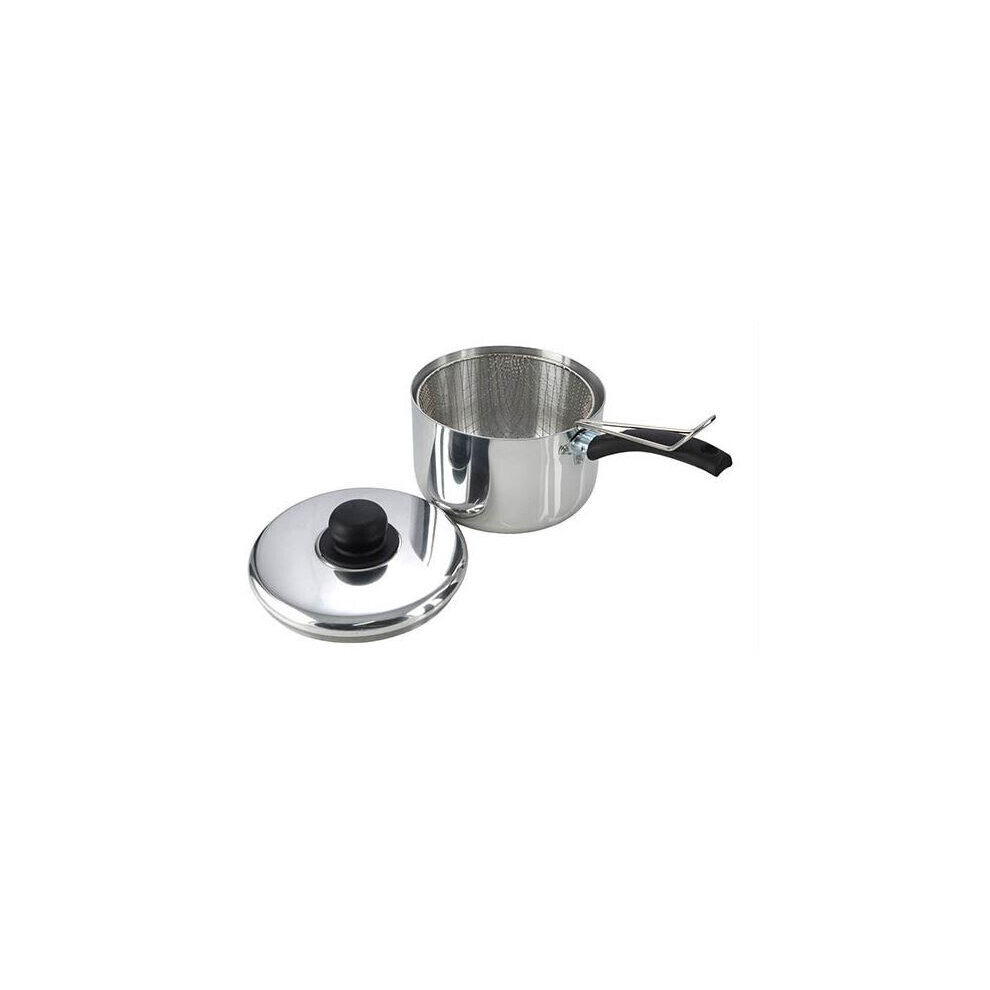 Pendeford Housewares Polished Chip Pan And Lid 20Cm