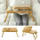 Adjustable Foldable Laptop Desk Notebook Computer Bamboo Table Stand Tray Bed 5