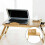 Adjustable Foldable Laptop Desk Notebook Computer Bamboo Table Stand Tray Bed 9