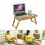 Adjustable Foldable Laptop Desk Notebook Computer Bamboo Table Stand Tray Bed 8