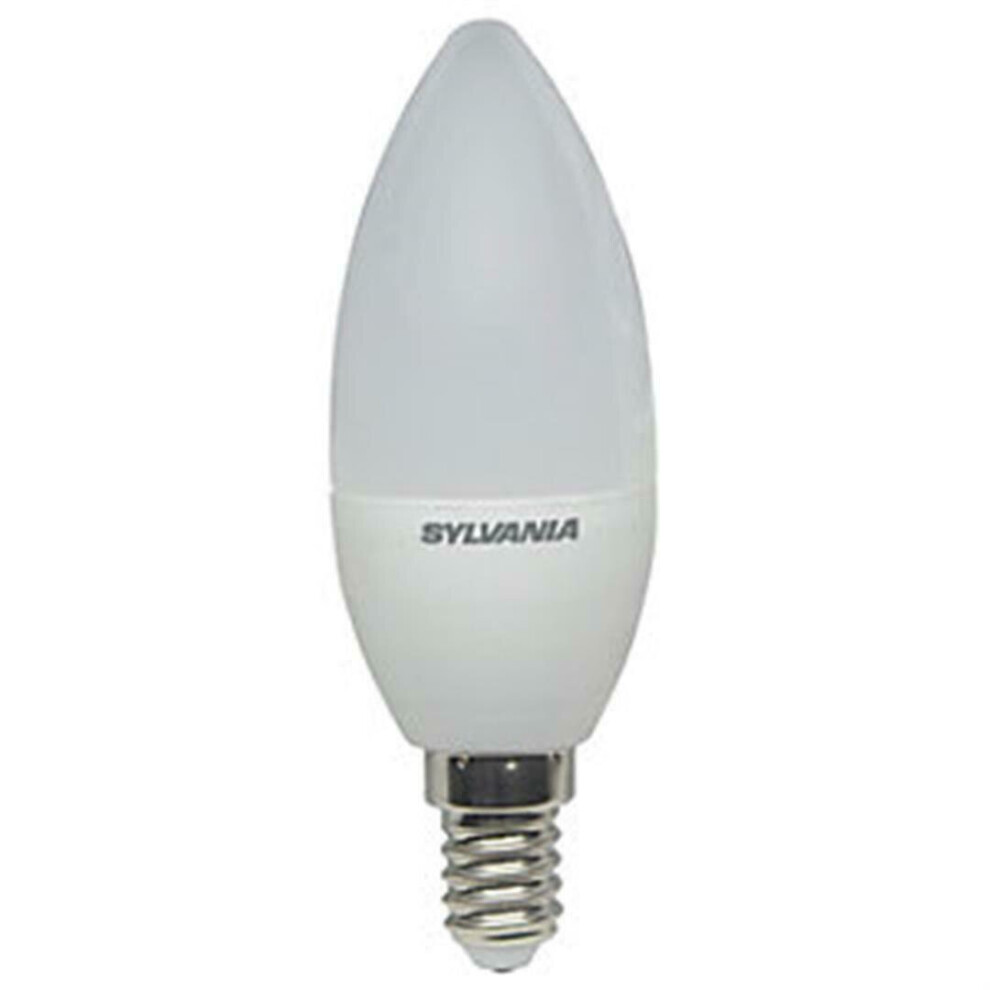 Sylvania LED Non-Dimmable Frosted Candle E14 Light Bulb - 6.5W