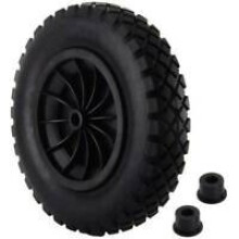 (Black And Black) Heavy Duty Wheelbarrow Wheel Galvanised Metal Tyre