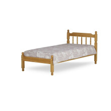 3FT Single Waxed Pine Colonial Spindle Bed Frame