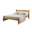 4FT Small Double Colonial Spindle Bed Frame Waxed Pine 2