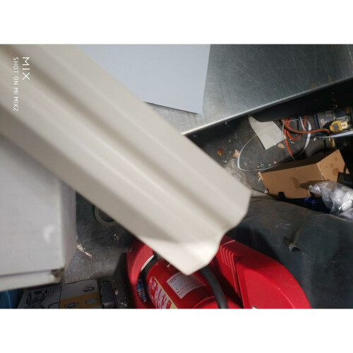 IT Kitchens Gloss Cream Slab Post, (W)13.5mm (H)895mm x 2 2
