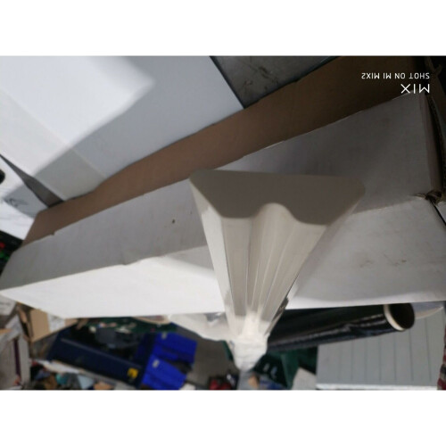 IT Kitchens Gloss Cream Slab Post, (W)13.5mm (H)895mm x 2