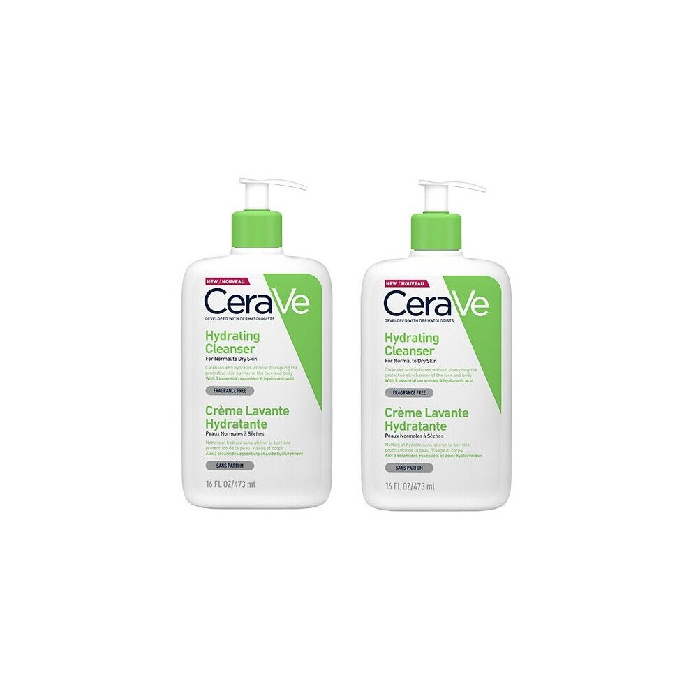 CeraVe Hydrating Cleanser 473ml x 2