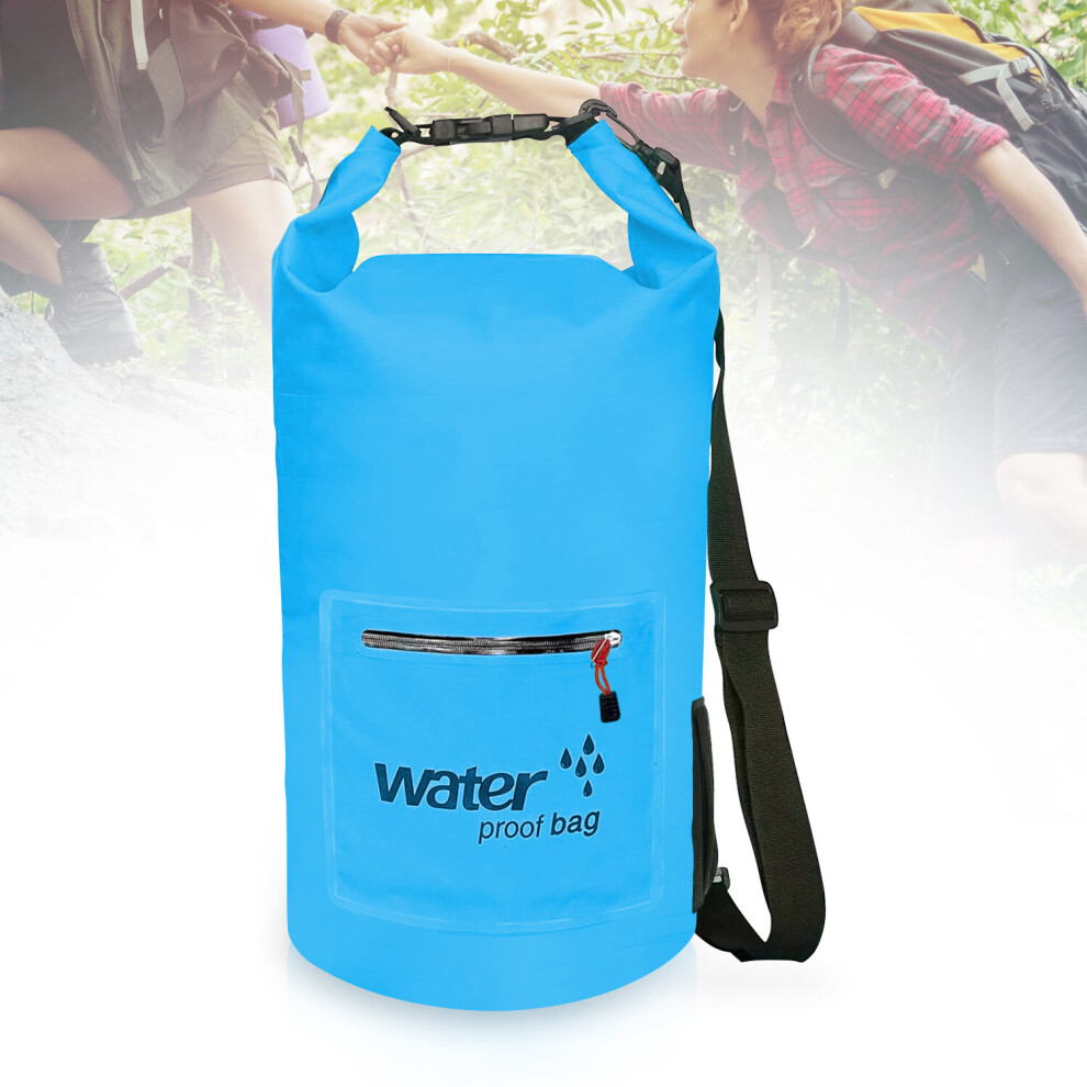 Sudoo Unisex Blue (Blue) Waterproof Bag 10L Dry Bag Adjustable Camping