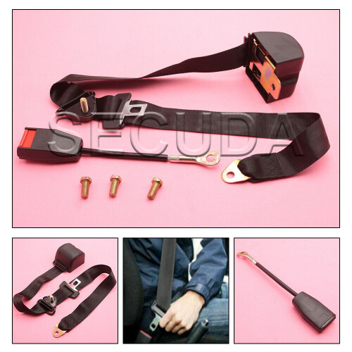 Adjustable Retractable Car Seat Belt Lap Belt 3Point Safety Universal 1