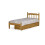 3FT Single  Waxed Pine Colonial Spindle Bed Frame 2