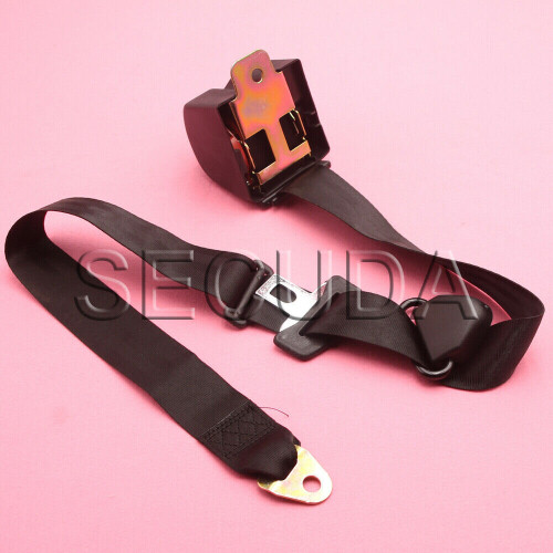 Adjustable Retractable Car Seat Belt Lap Belt 3Point Safety Universal 2
