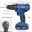 21V Cordless  impact Drill  Screwdriver Kit Built in Hammer and Magnet 4