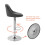 2X Grey PU Leather Swivel Comfortable Bar Stools Kitchen Chairs, Best 4