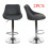 2X Grey PU Leather Swivel Comfortable Bar Stools Kitchen Chairs, Best 9