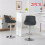 2X Grey PU Leather Swivel Comfortable Bar Stools Kitchen Chairs, Best 10