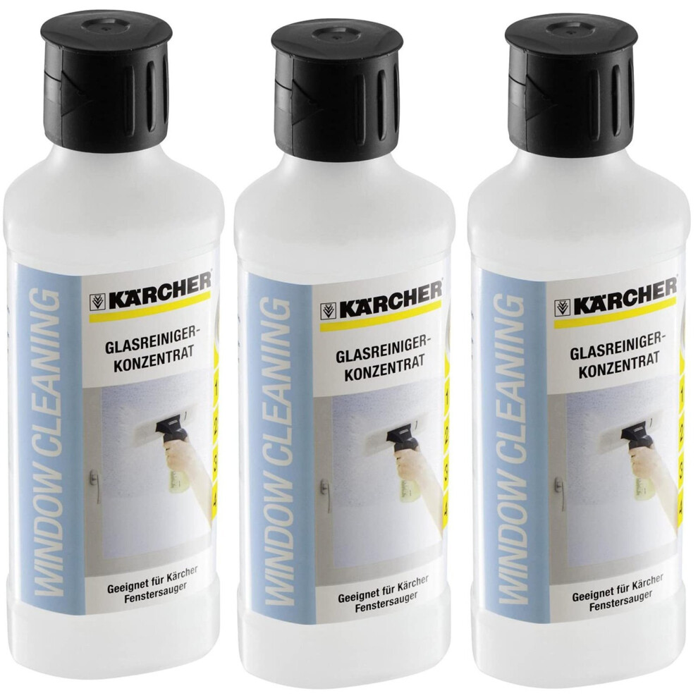 KARCHER Window Vacuum Cleaner Glass Cleaning Detergent RM500 500ml x 3