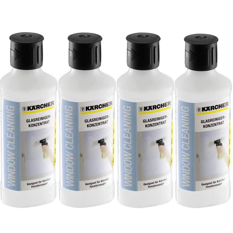 KARCHER Window Vacuum Cleaner Glass Cleaning Detergent RM500 500ml x 4