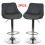 2X Grey PU Leather Swivel Comfortable Bar Stools Kitchen Chairs, Best 1