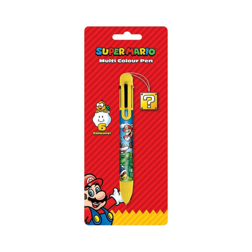 Super Mario Super Mario 6-in-1 Multi Colour Pen