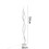 Living And Home (White) Modern LED Spiral Floor Lamp Bedroom Lighting 5
