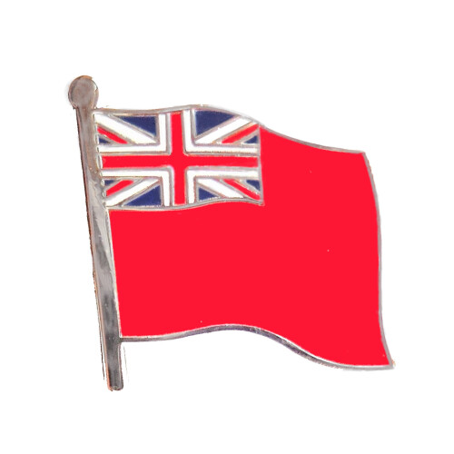 Merchant Navy Red Ensign Wavy Flag Pin Badge
