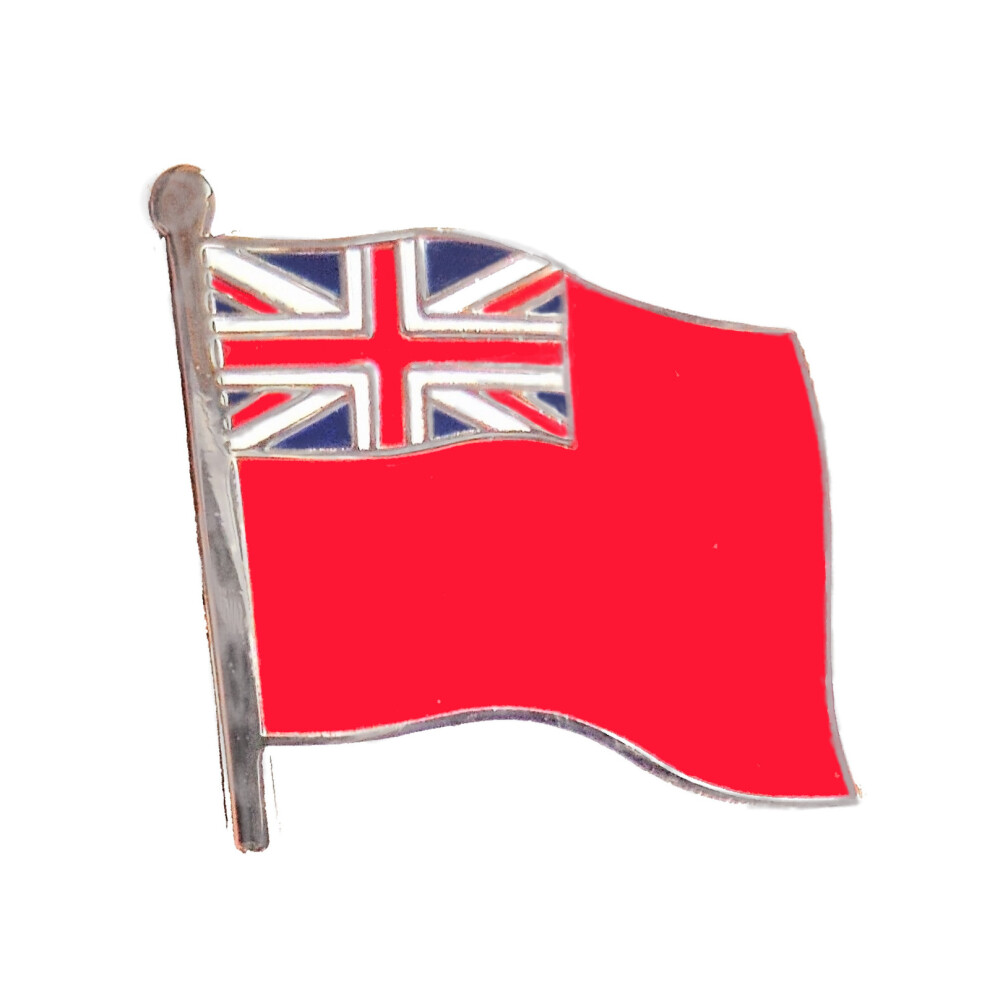 1000Flags Merchant Navy Red Ensign Wavy Flag Pin Badge Blue,Red