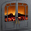 Warmlite Wingham 2KW Electric Double Door Fire Stove, Grey 11