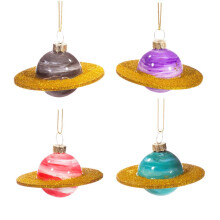 Mini Planets Shaped Bauble (Set of 4)