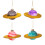 WIDDOP and Co. Mini Planets Shaped Bauble (Set of 4) 1