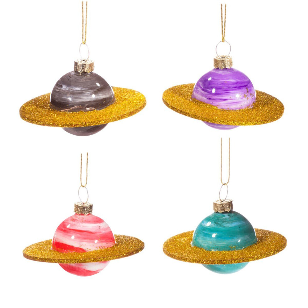 Mini Planets Shaped Bauble (Set of 4)