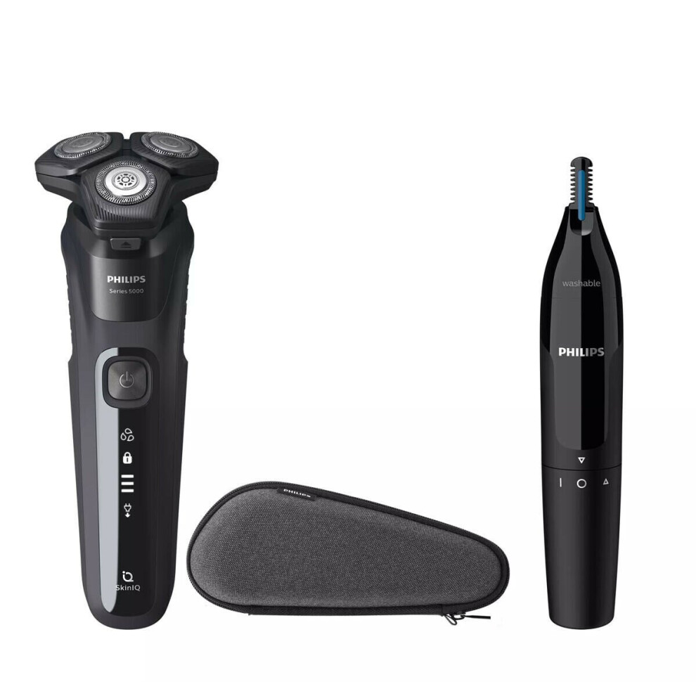 Philips Series 5000 Wet & Dry Electric Shaver & Nose Trimmer S5588/26