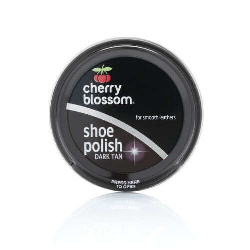 Cherry Blossom High-Quality Polish for Smooth Leather Dark Tan 50ml