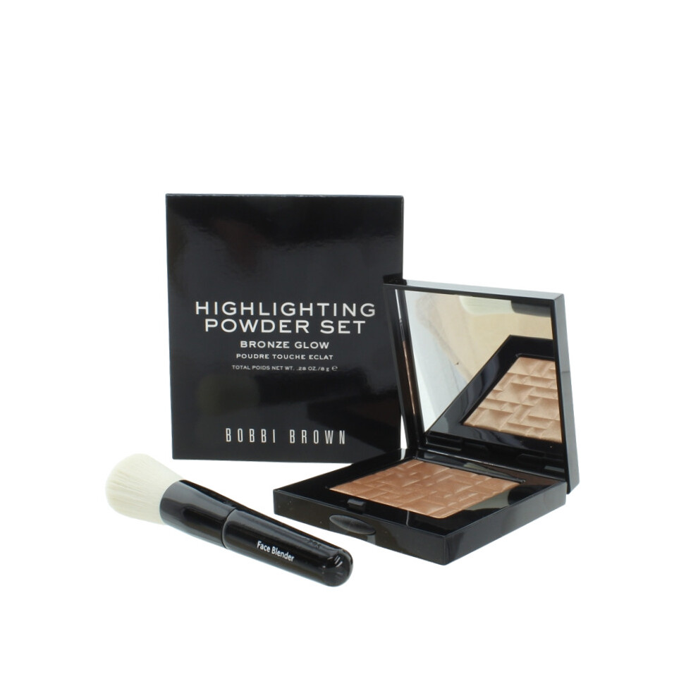 Bobbi Brown Highlighting Powder & Brush Set Bronze Glow