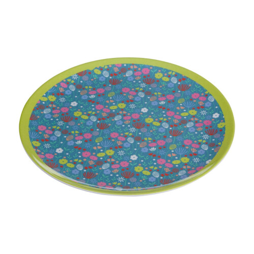 Premier Housewares Floral Design Casey Side Plate, Curved Contemporary Breakfast Plate, Functional Breakfast Side Plate