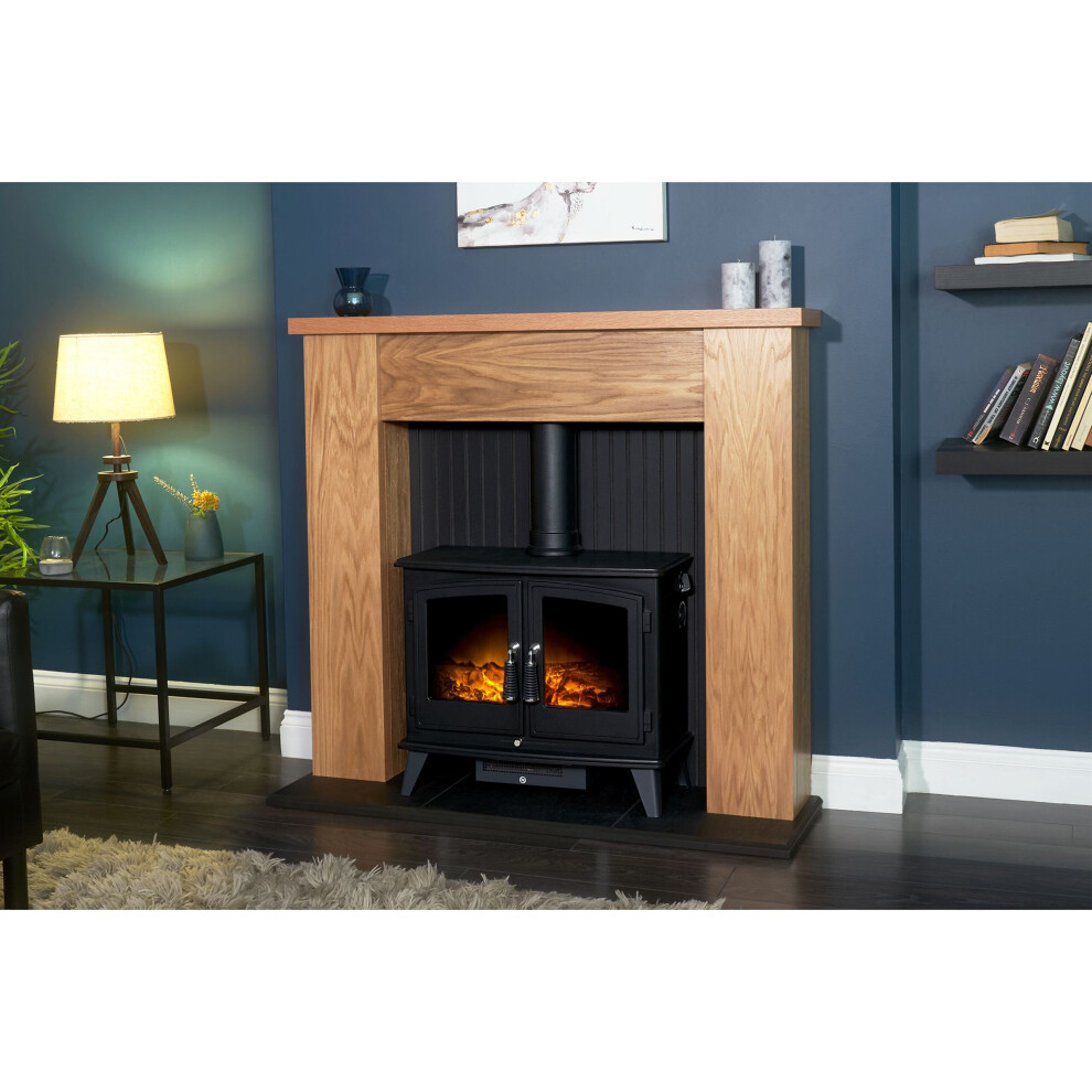 Adam Woodhouse Electric Stove in Black