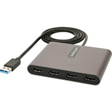 StarTech.com - USB32HD4 - USB 3.0 naar 4x HDMI-adapter - USB Type-A naar Quad HDMI-converter
