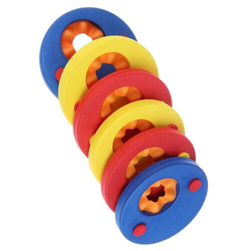 6PCS Adjustable EVA Foam Inflatable Pool Float Board Baby Swimming Circles Ring 1